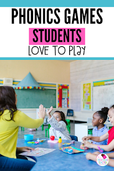 Looking for fun and easy ways to enhance your phonics instruction this year? Use phonics games like these all year long to help your students practice and master phonics skills in fun and engaging ways they will love. From BINGO to matching games, to whole class games and more, these phonics activities are sure to be instant favorites for your students this year. #thechocolateteacher #phonicsgames #firstgradephonicsactivities