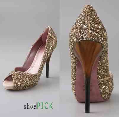 Gold bling wedding butterfly Bling Gold Shoes