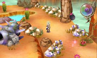 Garnet explores the Tabletop Mountains in The Legend of Legacy.