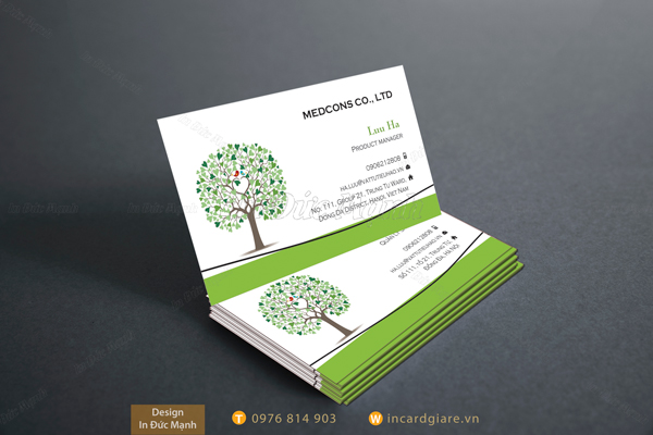 Mẫu card visit về cây trồng