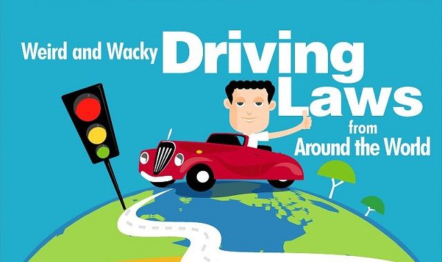 Image: Weird and Wacky Driving Laws from Around the World. #infographic