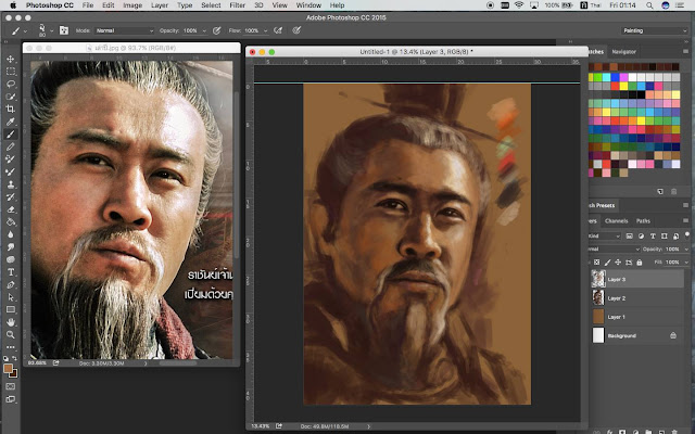 สามก๊ก Digital painting