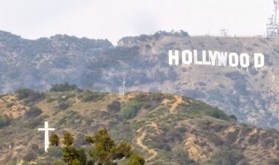 Hollywood Sign and Cross