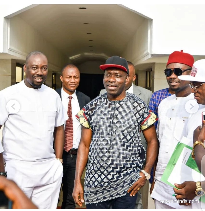 Socialite Obi Cubana visits newly elected Anambra state Governor, Charles Soludo (Photos) 