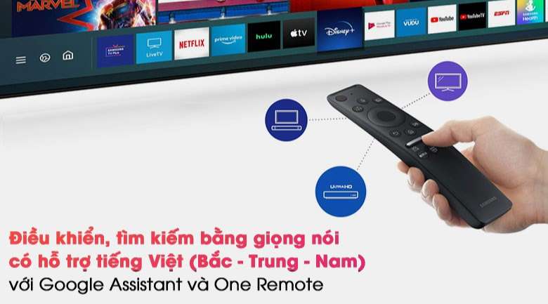 Smart Tivi QLED 4K 50 inch Samsung QA50Q80A - Remote