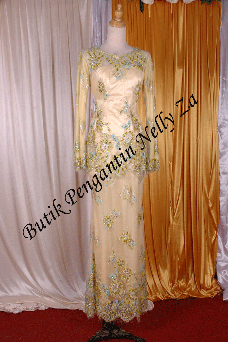  Butik Pengantin Nelly Za Koleksi baju Nelly Za lace kuning 