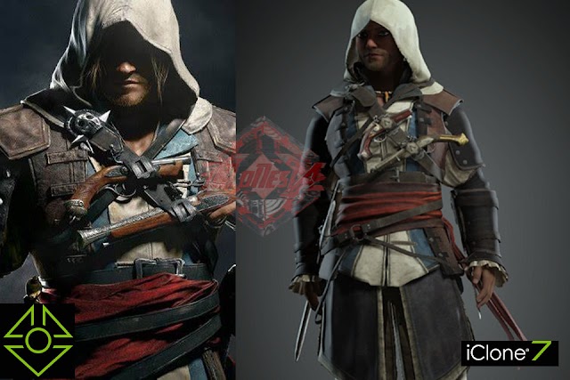 Assassin's Creed IV: Black Flag - Eward Kenway 3D Model