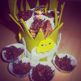 gooey chewy crispy cakes easter birthday easy