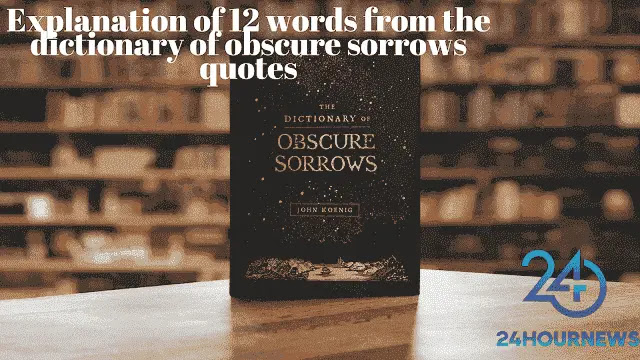 Explanation of 12 words from the dictionary of obscure sorrows quotes
