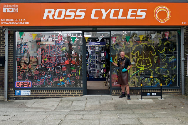 ross cycles caterham shopfront