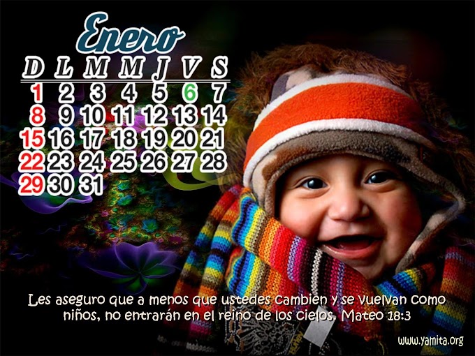 Calendario Enero 2012 - Mateo 18:3