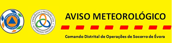 Aviso Meteorológico AMARELO para TEMPO QUENTE no Distrito de Évora