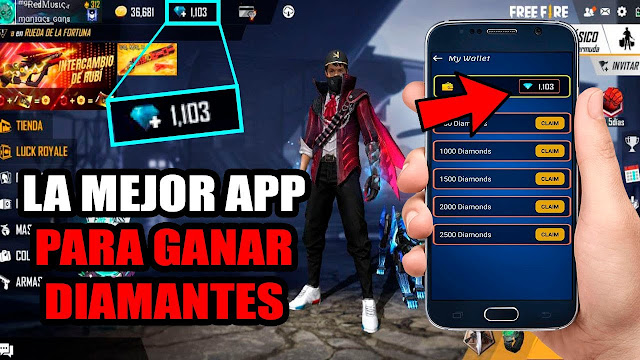 Las mejores apps para ganar diamantes en Free Fire💎