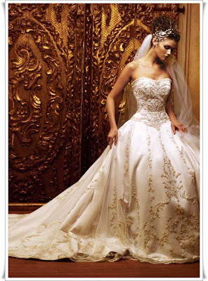 Beautiful Ivory Embroidered Wedding Dress