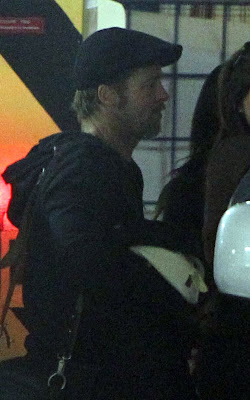 Brad Pitt and Angelina Jolie leaving Bristol Hotel Pics