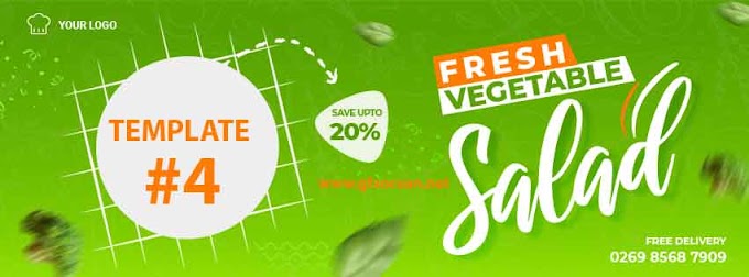 Healthy Food Facebook Cover Psd Template #4