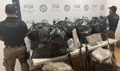 Cinco detenidos con más de 100 kilos de droga y armas de fuego en un rancho