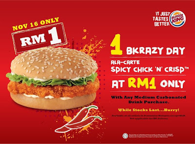 Burger King RM1 BKrazy Day