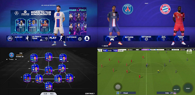 FIFA 16 Mod FIFA 23 UEFA Champions League Apk OBB Data Download