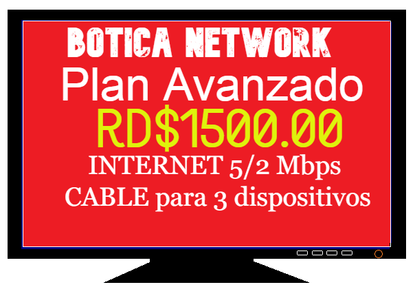 Plan Avanzado + Internet 10/4 Mbps