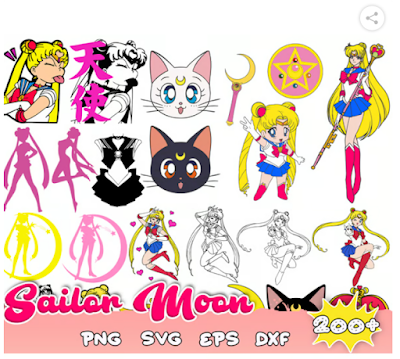 200 Sailor Moon Svg Bundle