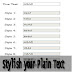 Stylish your Plain Text