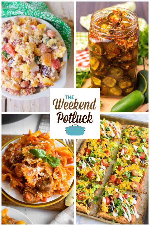 A virtual recipe swap with Confetti Cornbread Salad, Sweet Heat Pickles, One Pot Sausage & Peppers, Sheet Pan Taco Bake and dozens more!