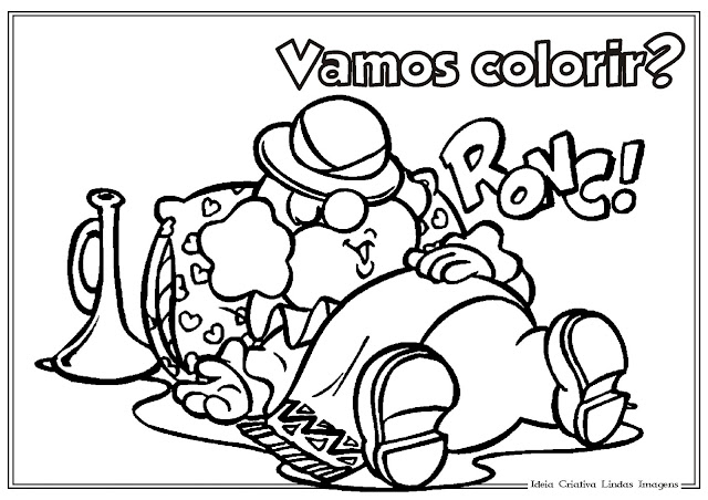 Desenho de Dia do Circo para colorir