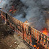 Breaking News:Fire destroys historic factory in St Petersburg. Forty people evacuated by firefighters