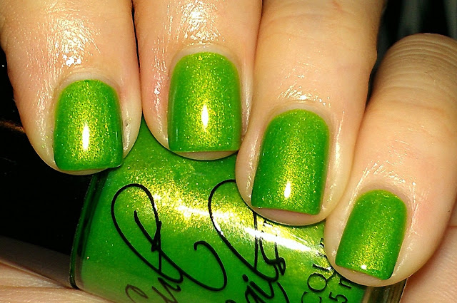 lime green jelly shimmer