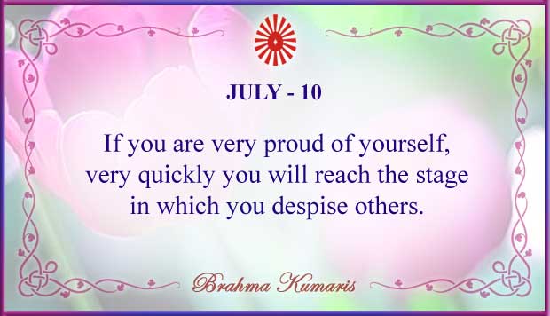 Thought For The Day July 10