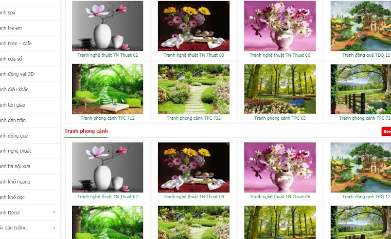 [Share] - Giao diện tranh phong cảnh