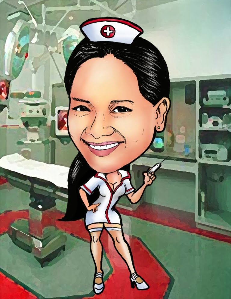 Kaelcatures: Nurse Themed Caricatures