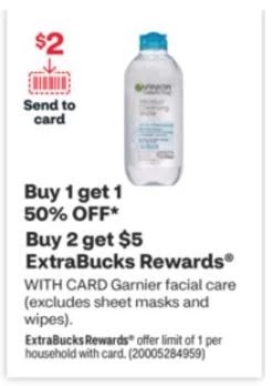 FREE Garnier Skincare CVS Deals 1/1-1/7