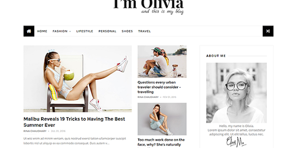 Olivia Blogger Template