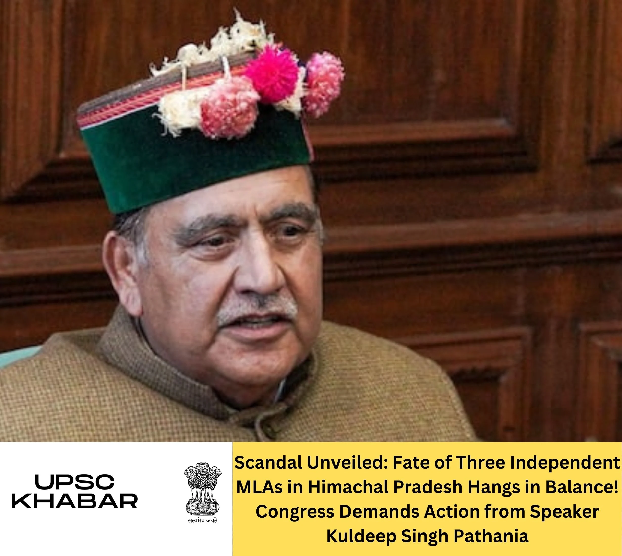 Scandal Unveiled: Fate of Three Independent MLAs in Himachal Pradesh Hangs in Balance! Congress Demands Action from Speaker Kuldeep Singh Pathania