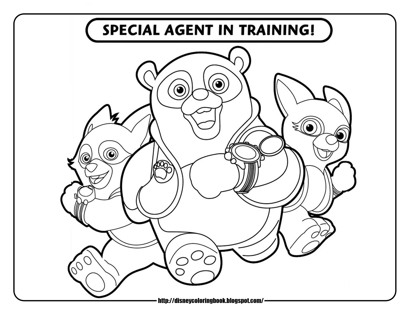 special agent oso coloring pages