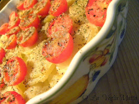 pasticcio di patate e pomodori