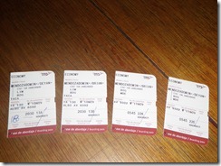 Boarding passes Lima Peru-Medellin Colombia