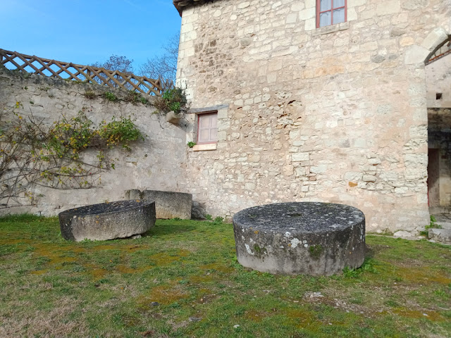 Walnut millstones, Indre et Loire, France. Photo by Loire Valley Time Travel.