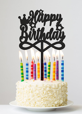 Happy Birthday cake topper