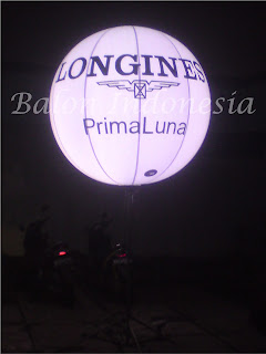 Balon lighting branding atau desain logo longines