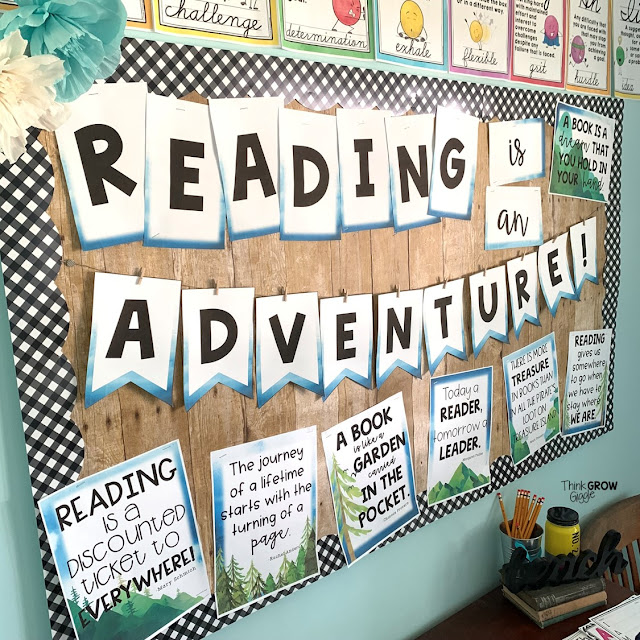 classroom library decor