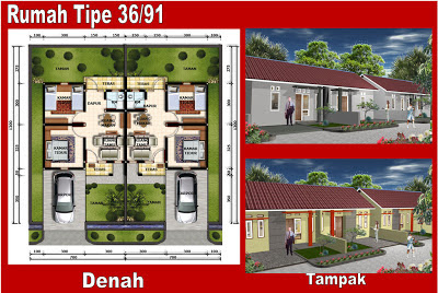 desain rumah type 36