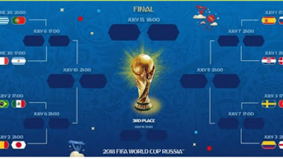 Ini Jadwal Lengkap 16 Besar Piala Dunia 2018