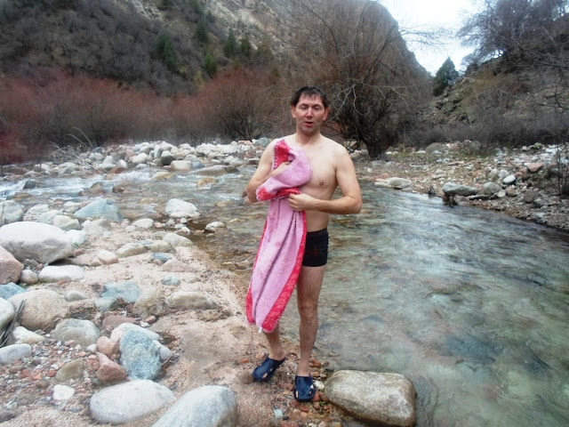 Поход в ущелье Оджук на Крещение, Варзоб, горы Таджикистана