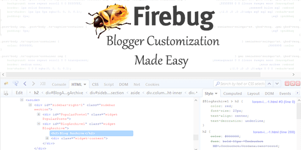 How Firebug Helps You Design Your Blogger Blog
