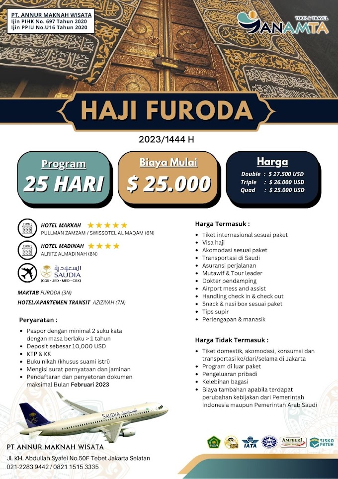 Haji Furoda 2023/1444 H