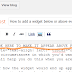 How to add a widget (or a text/link) below or above every post in Blogger
