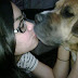 Eva Celia Kissing Dog